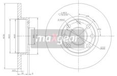 Brzdový kotouč MAXGEAR 19-0744
