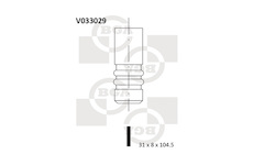 Výfukový ventil BGA V033029